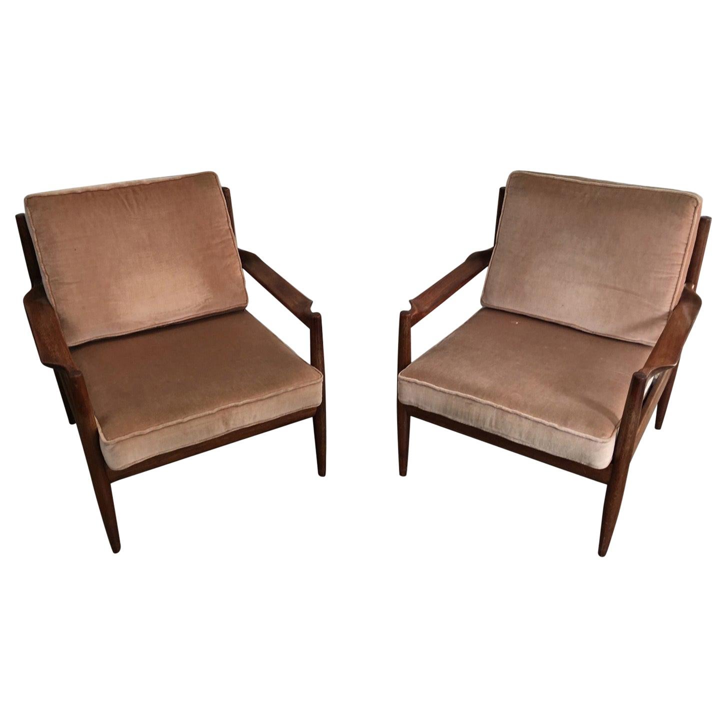 Pair of Scandinavian Armchairs, Marked, circa 1970 For Sale