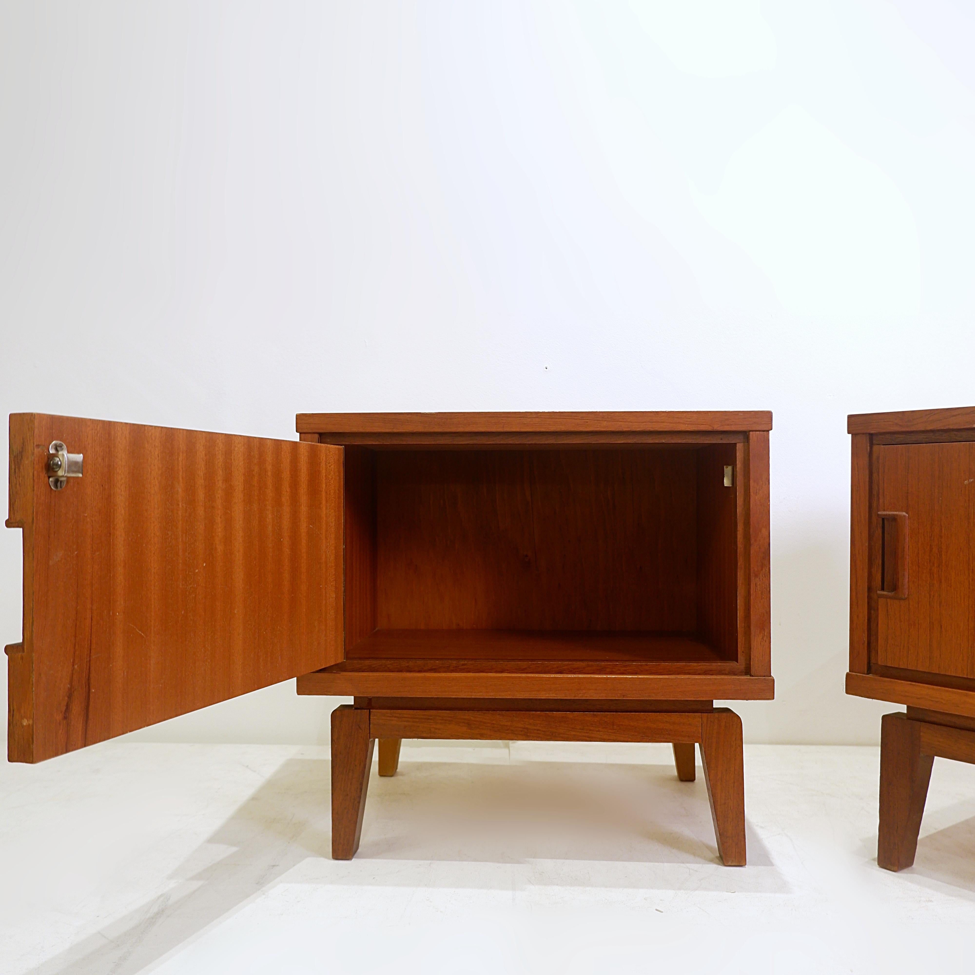 Pair of Scandinavian bedside tables, 1970s 2