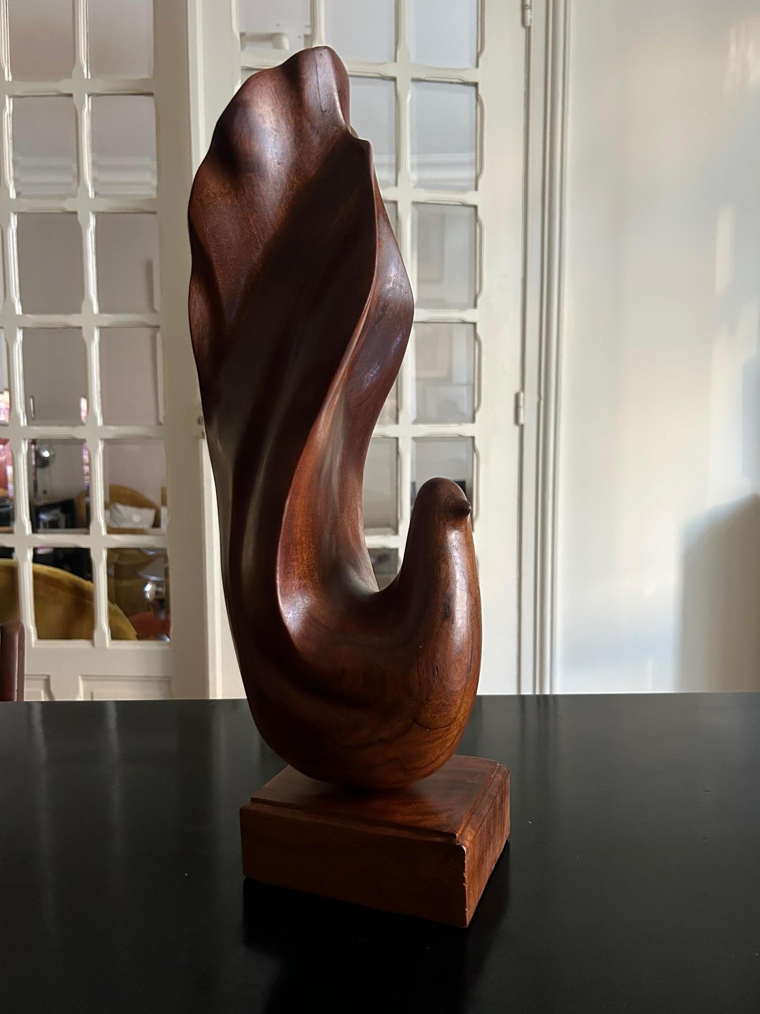 pair of scandinavian bird sculptures For Sale 5