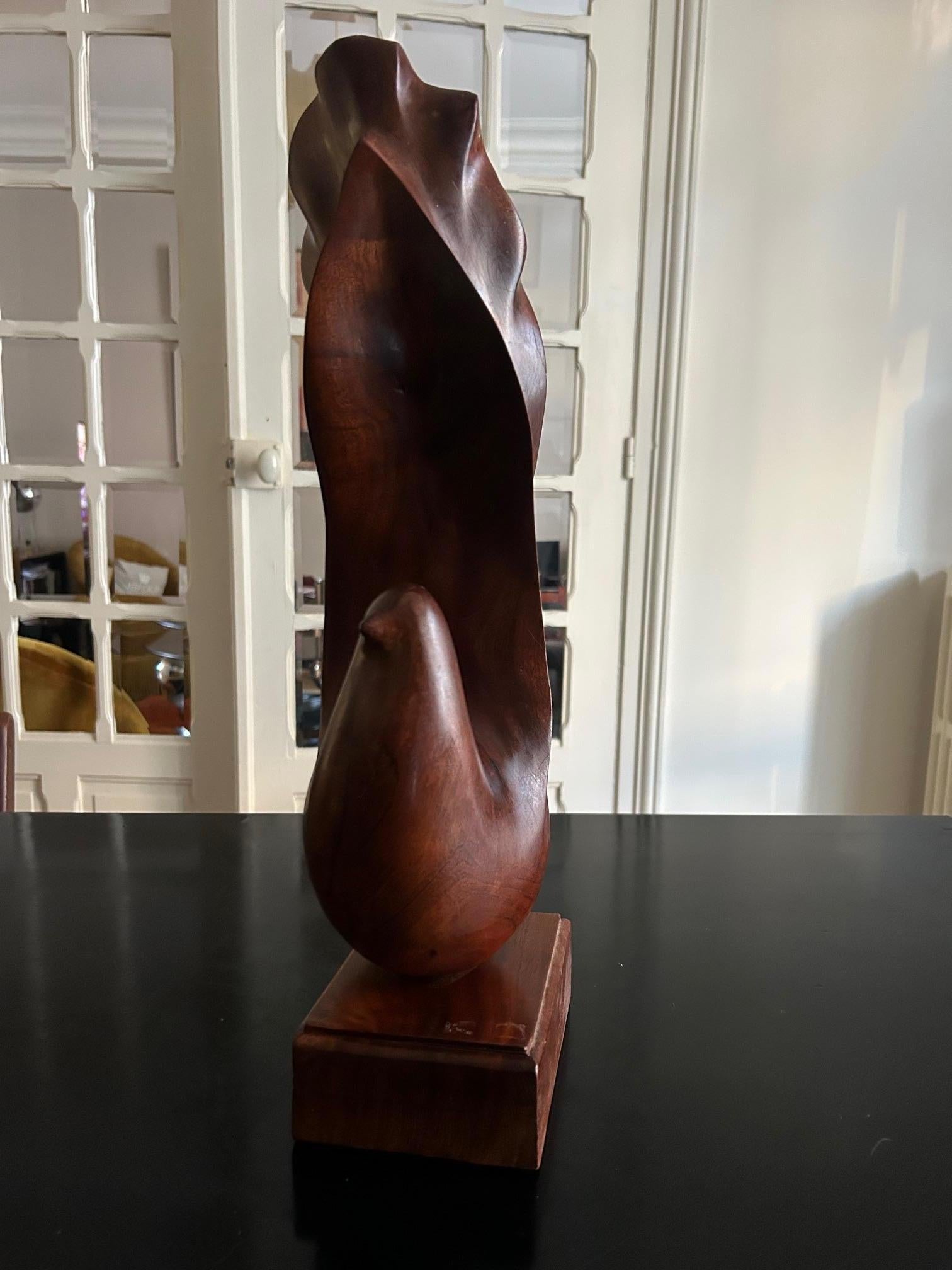 pair of scandinavian bird sculptures For Sale 6