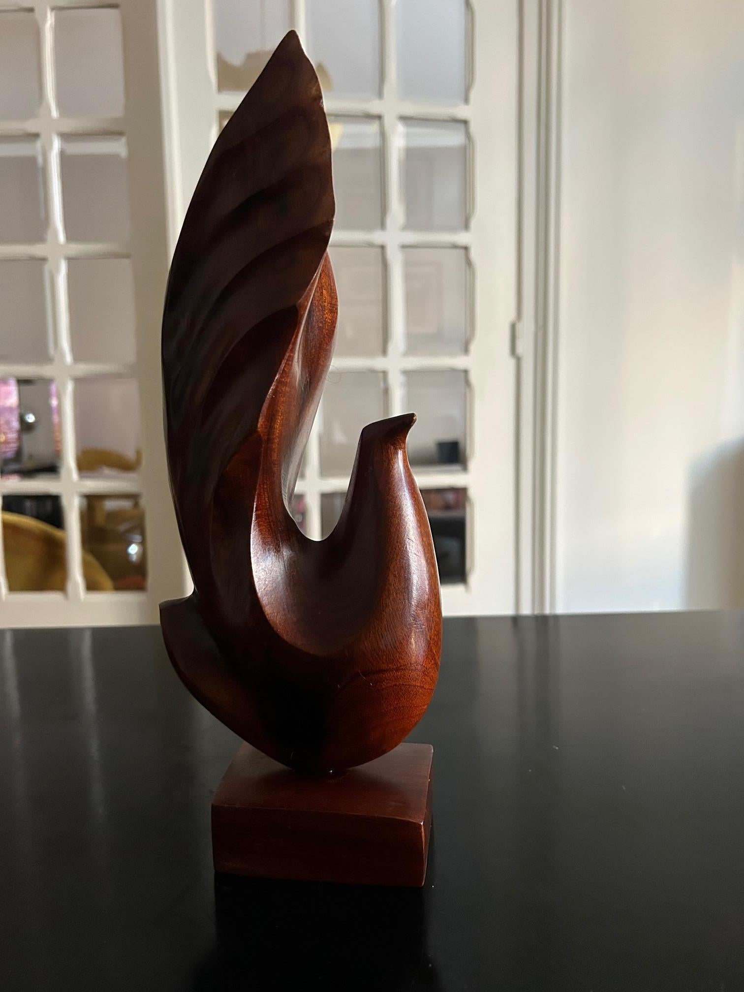 pair of scandinavian bird sculptures In Good Condition For Sale In Brooklyn, NY