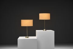 Pair of Scandinavian Brass Table Lamps by ASEA, Sweden 1970s