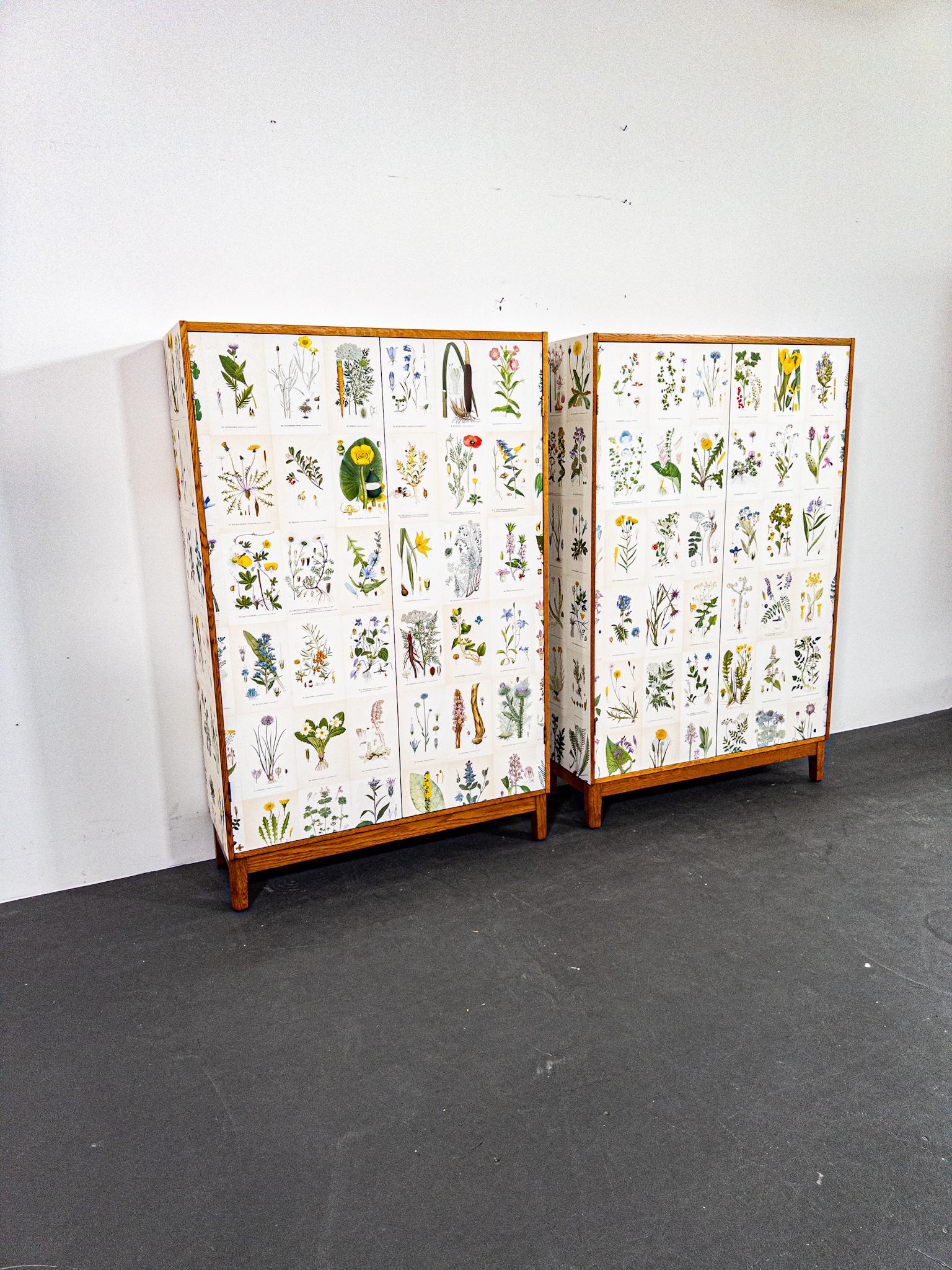 Paire d'armoires scandinaves, années 1940, inspirées par Josef Frank en vente 2