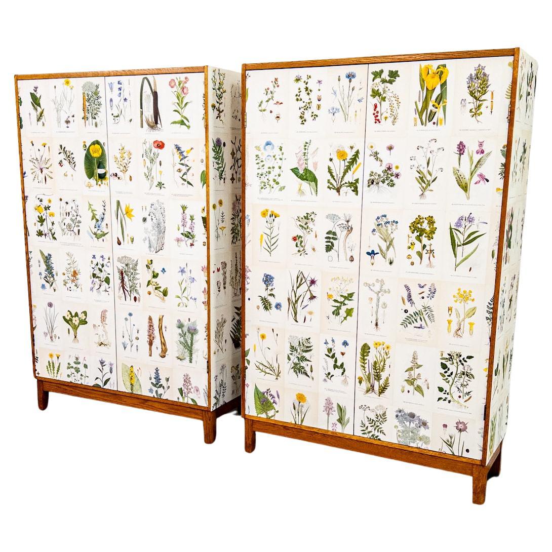 Paire d'armoires scandinaves, années 1940, inspirées par Josef Frank