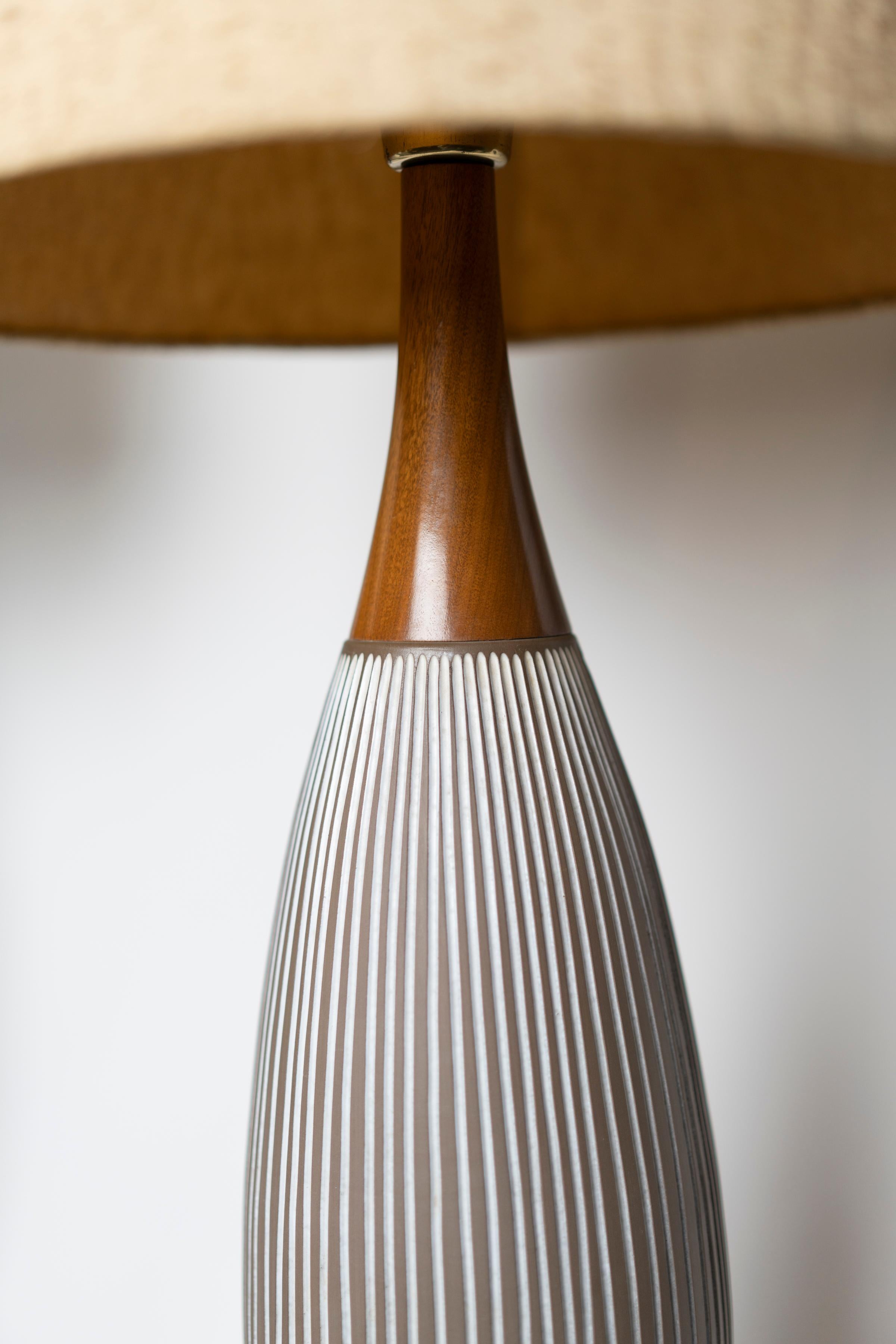 Suédois Paire de lampes scandinaves en céramique par Anna-Lisa Thomson en vente