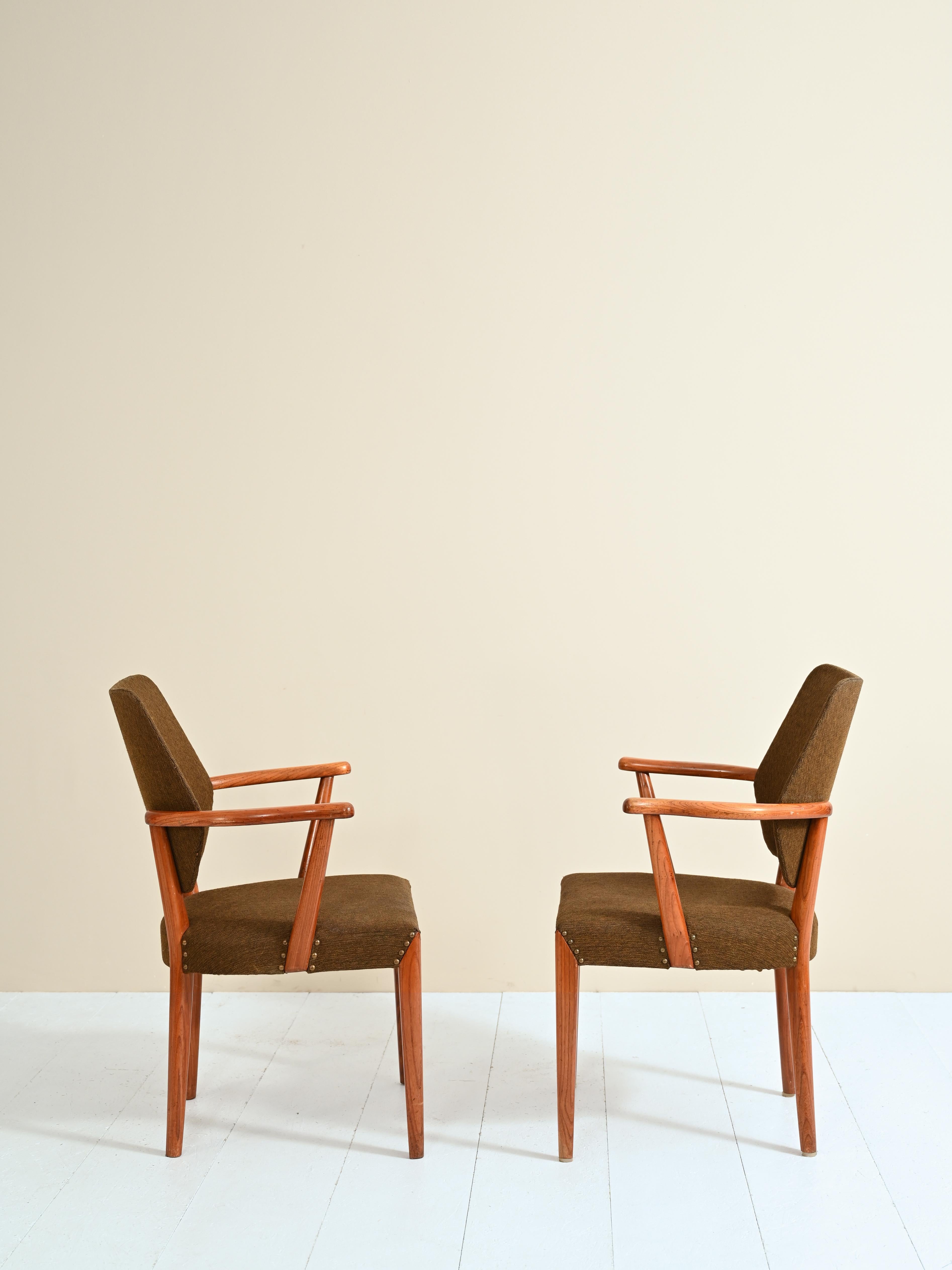 Scandinavian Modern Pair of Scandinavian Chairs from the 1950s For Sale