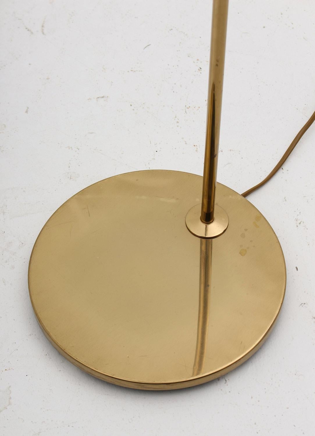 Brass Pair of Scandinavian Floorlamps Model G-075 by Eje Ahlgren for Bergboms, Sweden