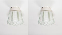 Pair of Scandinavian Flush Mount Ceiling Lamps, 1950s