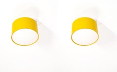 Pair of Scandinavian Flush Mount Ceiling Lights by Luxus, Sweden, 1970s