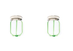 Coppia di plafoniere scandinave con montaggio ad incasso