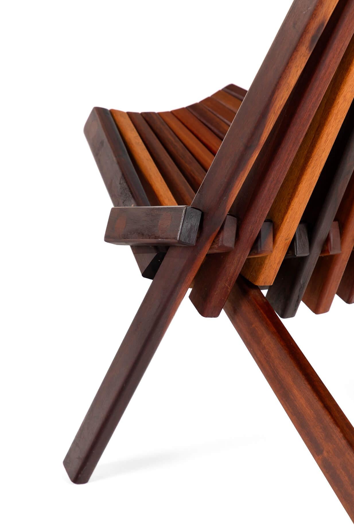Pair of Scandinavian Folding Teak Chairs For Sale 7