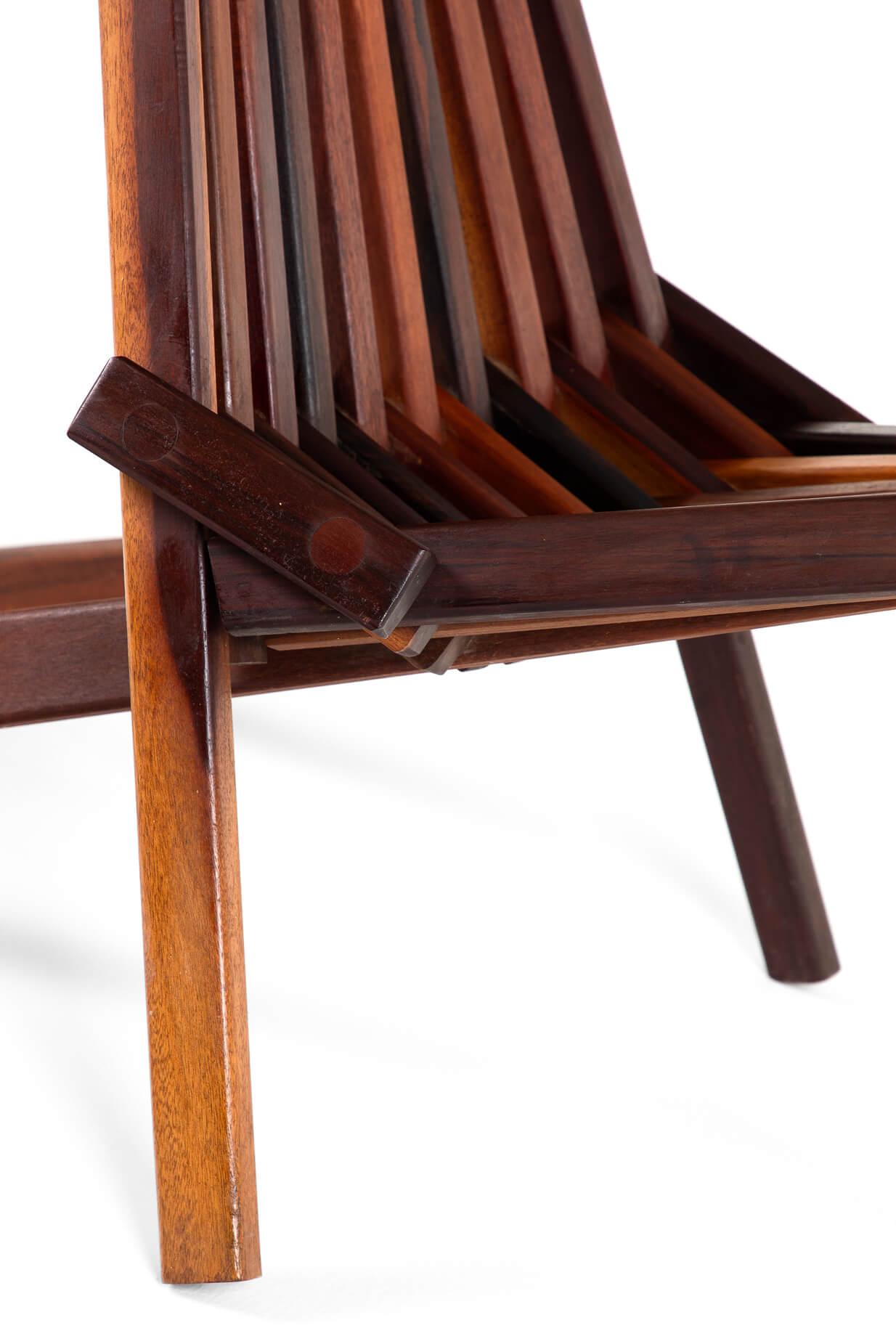 Pair of Scandinavian Folding Teak Chairs For Sale 2