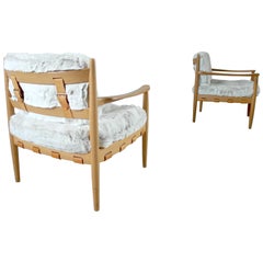 Pair of Scandinavian Lounge Chairs by Eric Merthen, Sweden 1964
