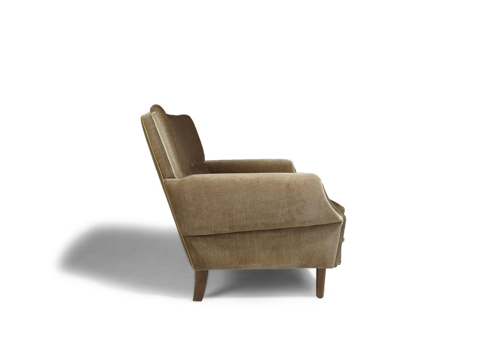 Paar skandinavische Loungesessel aus originalem Mohair im Zustand „Gut“ im Angebot in Oakland, CA