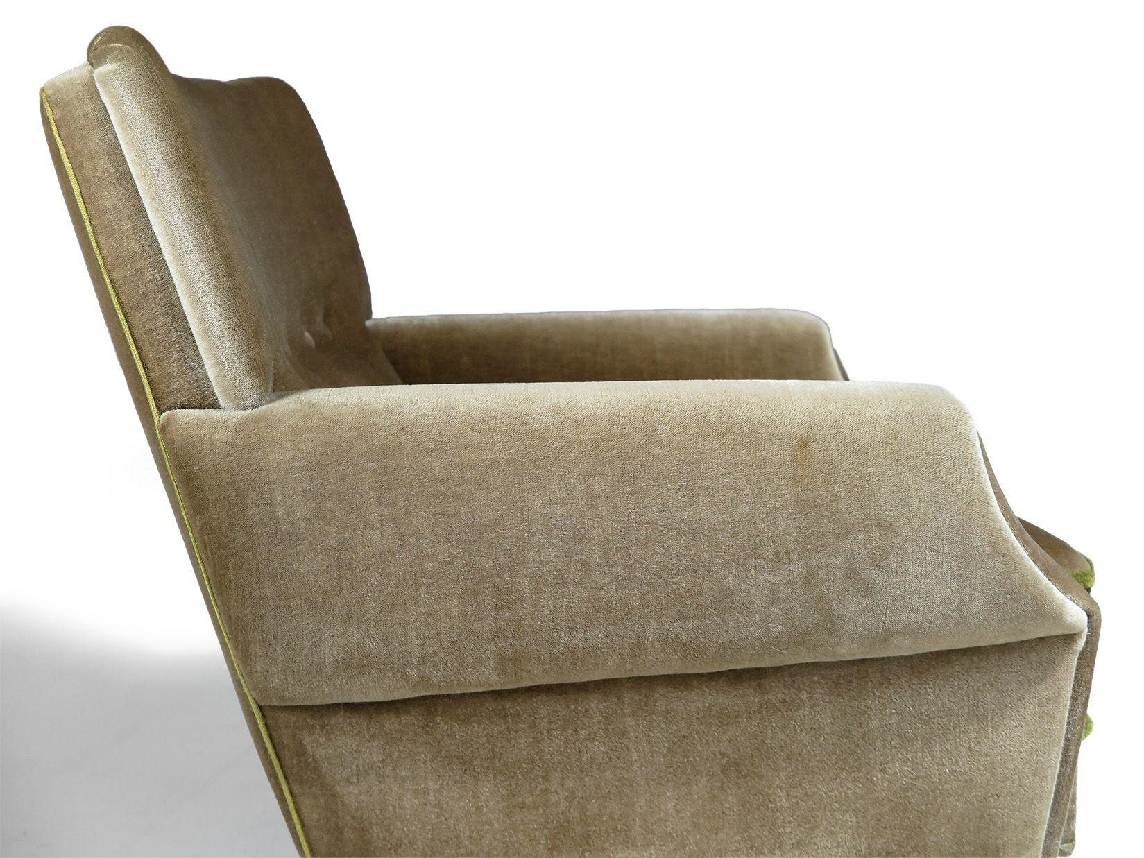 Paar skandinavische Loungesessel aus originalem Mohair (20. Jahrhundert) im Angebot