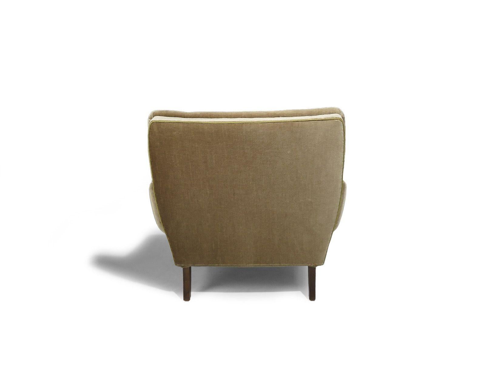 Paar skandinavische Loungesessel aus originalem Mohair im Angebot 1