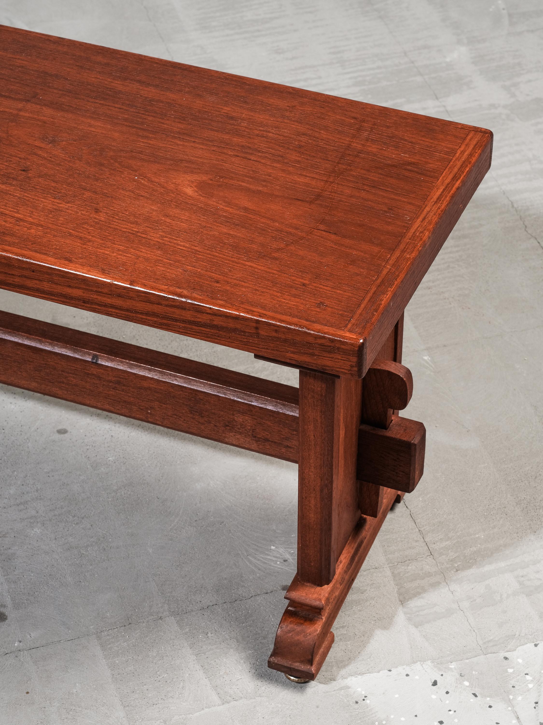 Coppia di panche scandinave di metà secolo in teak In condizioni buone in vendita a Karis, Nyland
