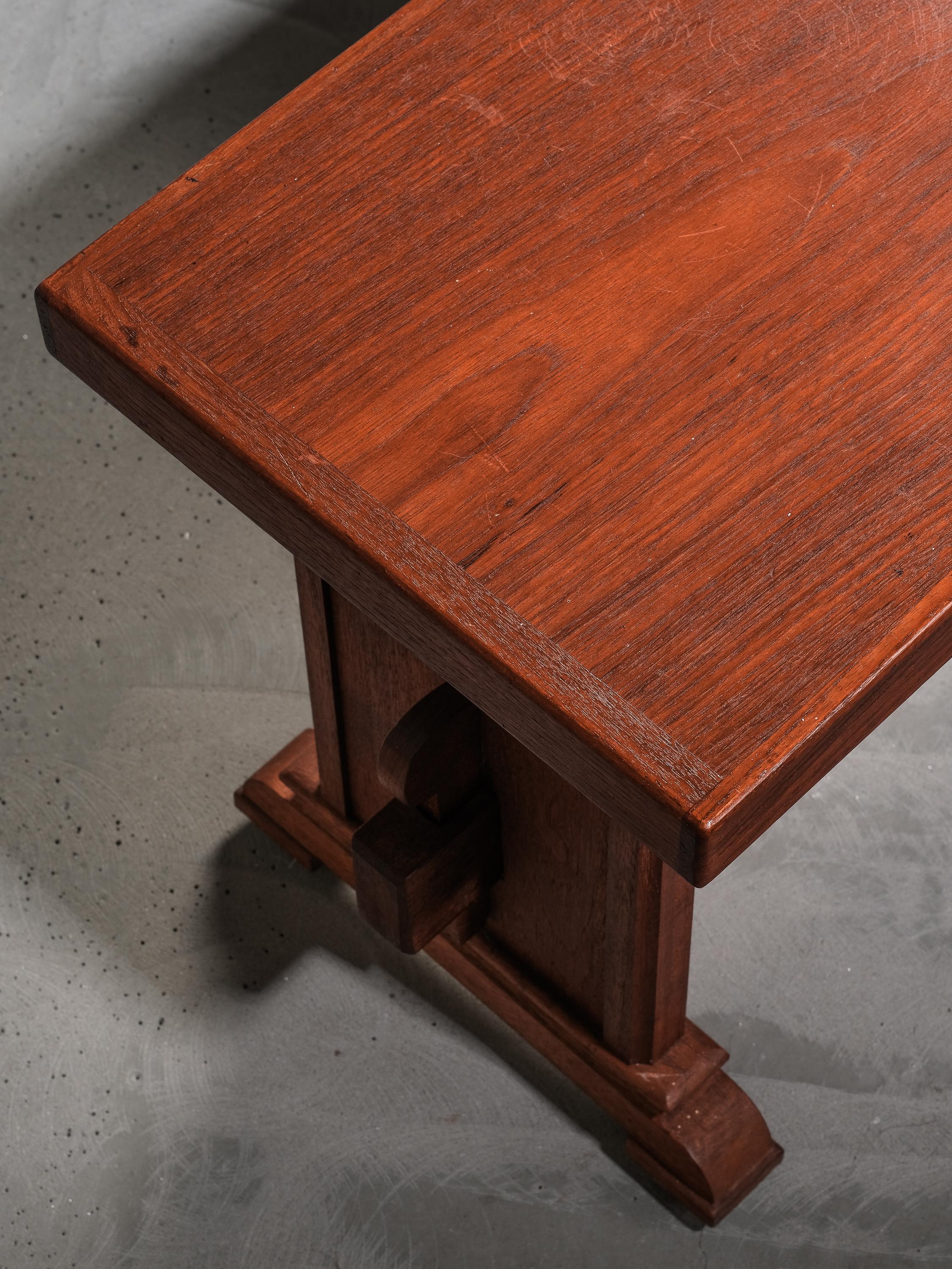 XX secolo Coppia di panche scandinave di metà secolo in teak in vendita