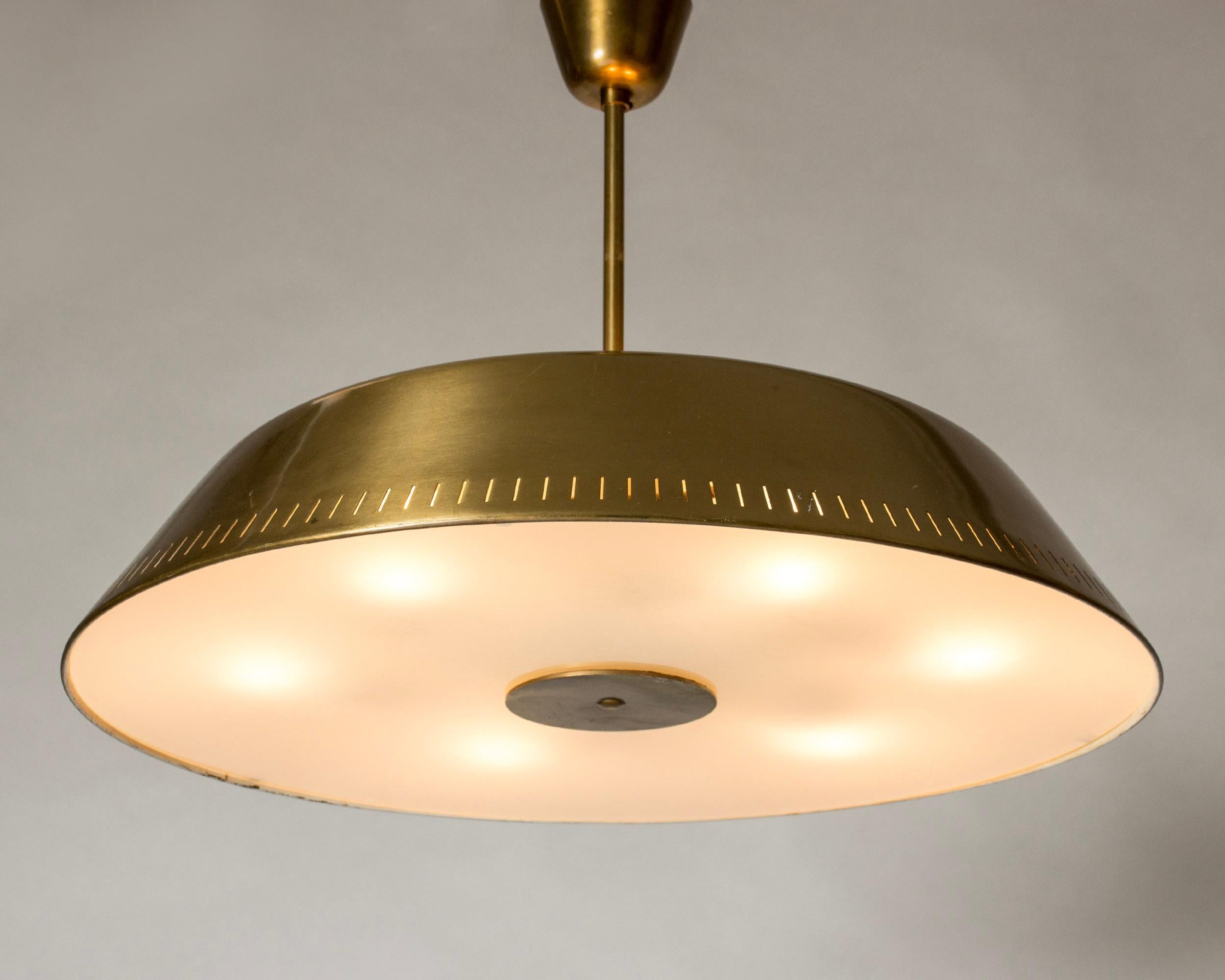 Pair of Scandinavian Mid-Century Ceiling Lights, Bo Notini, Sweden, 1940s In Good Condition In Stockholm, SE