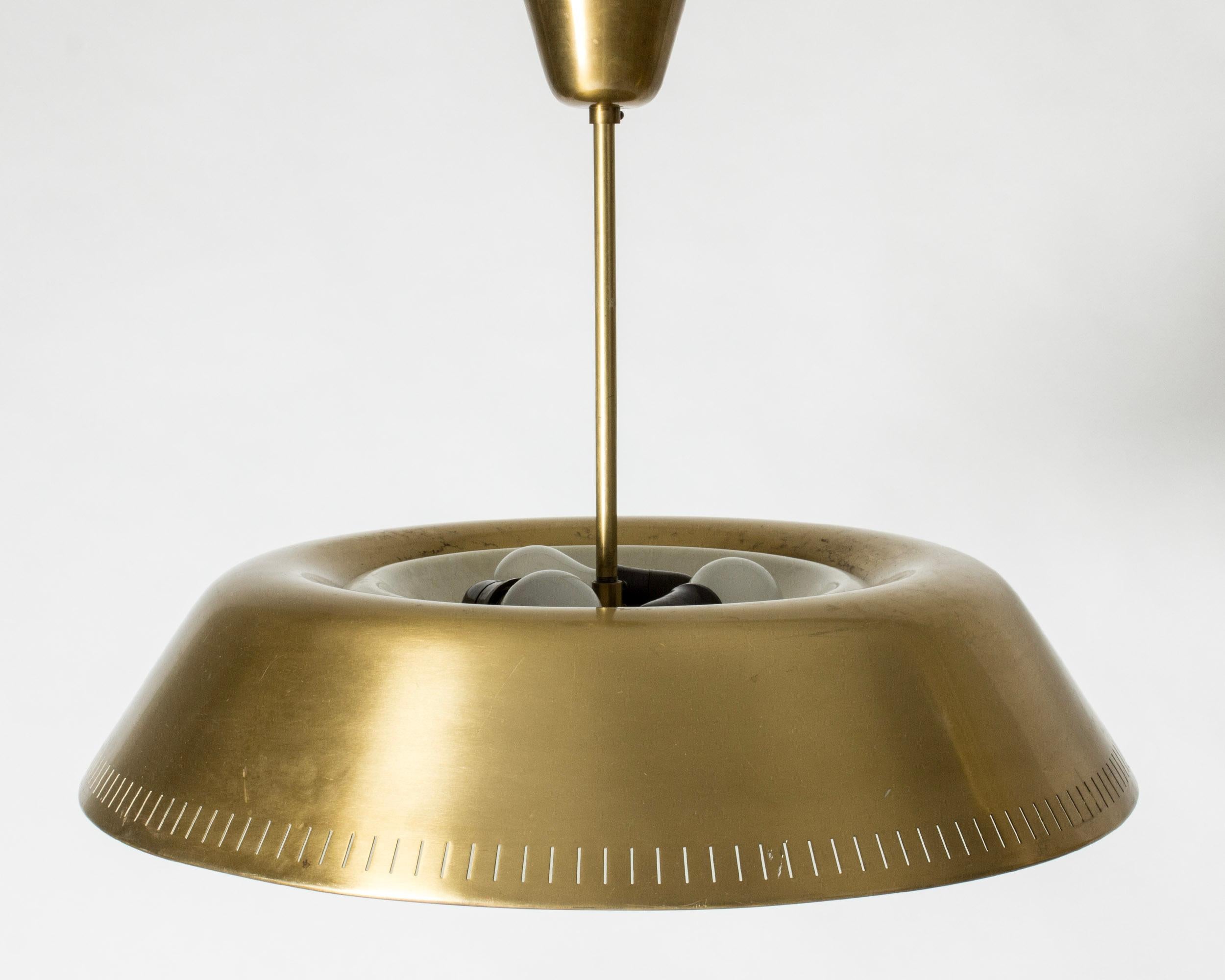 Mid-20th Century Pair of Scandinavian Mid-Century Ceiling Lights, Bo Notini, Sweden, 1940s