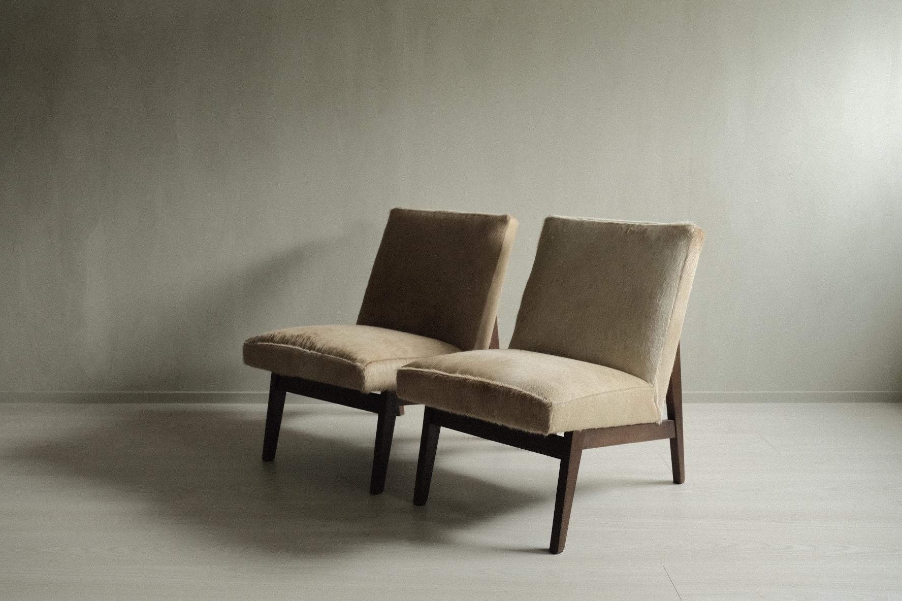 Pair of Scandinavian Mid-Century Chairs, in Style of Pierre Jenneret, 1950s In Good Condition In Hønefoss, 30