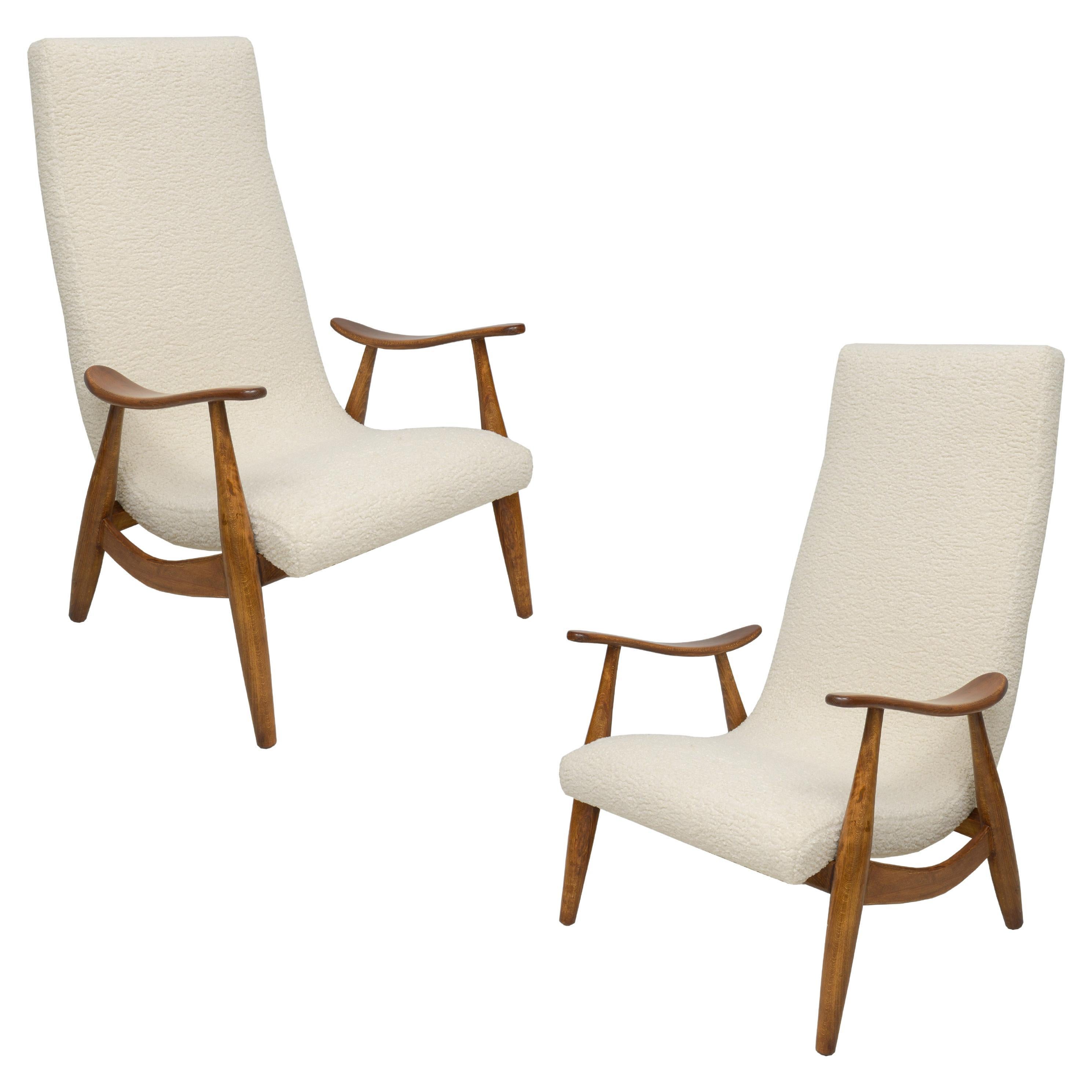 Pair of Scandinavian Mid-Century Lounge Chairs For Sale