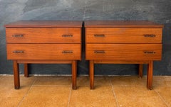 Pair of Scandinavian Mid-Century Modern Nightstands with Two Drawers, 1960s