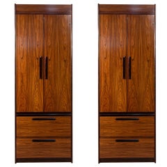 Coppia di chiffero in legno di palissandro della metà del secolo scandinavo