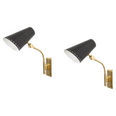 Pair of Scandinavian Mid-Century Wall Lights, Norway, 1950s