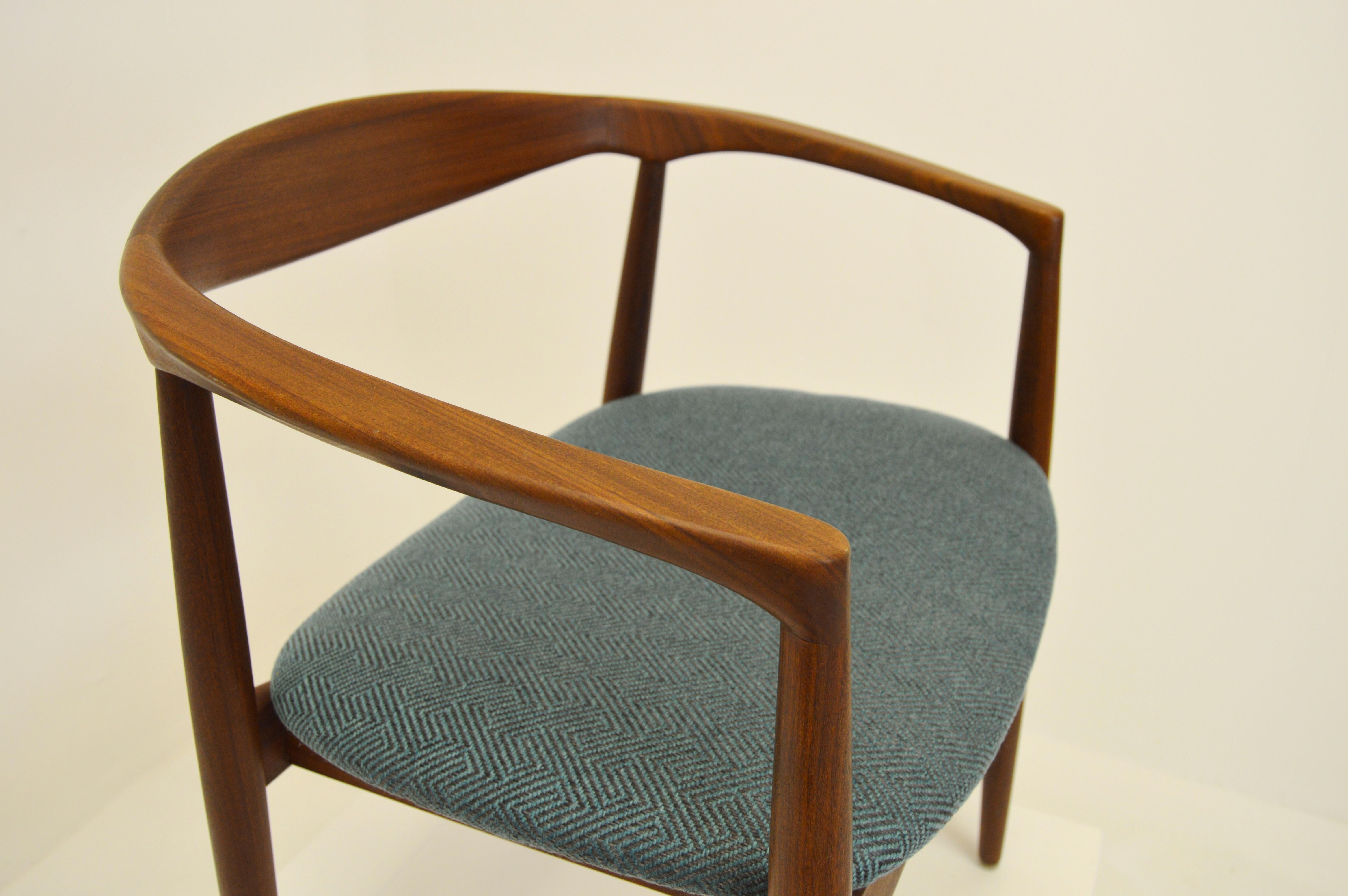 20th Century Pair of Scandinavian Modern Armchairs Troja Danish Design by Kai Kristiansen For Sale