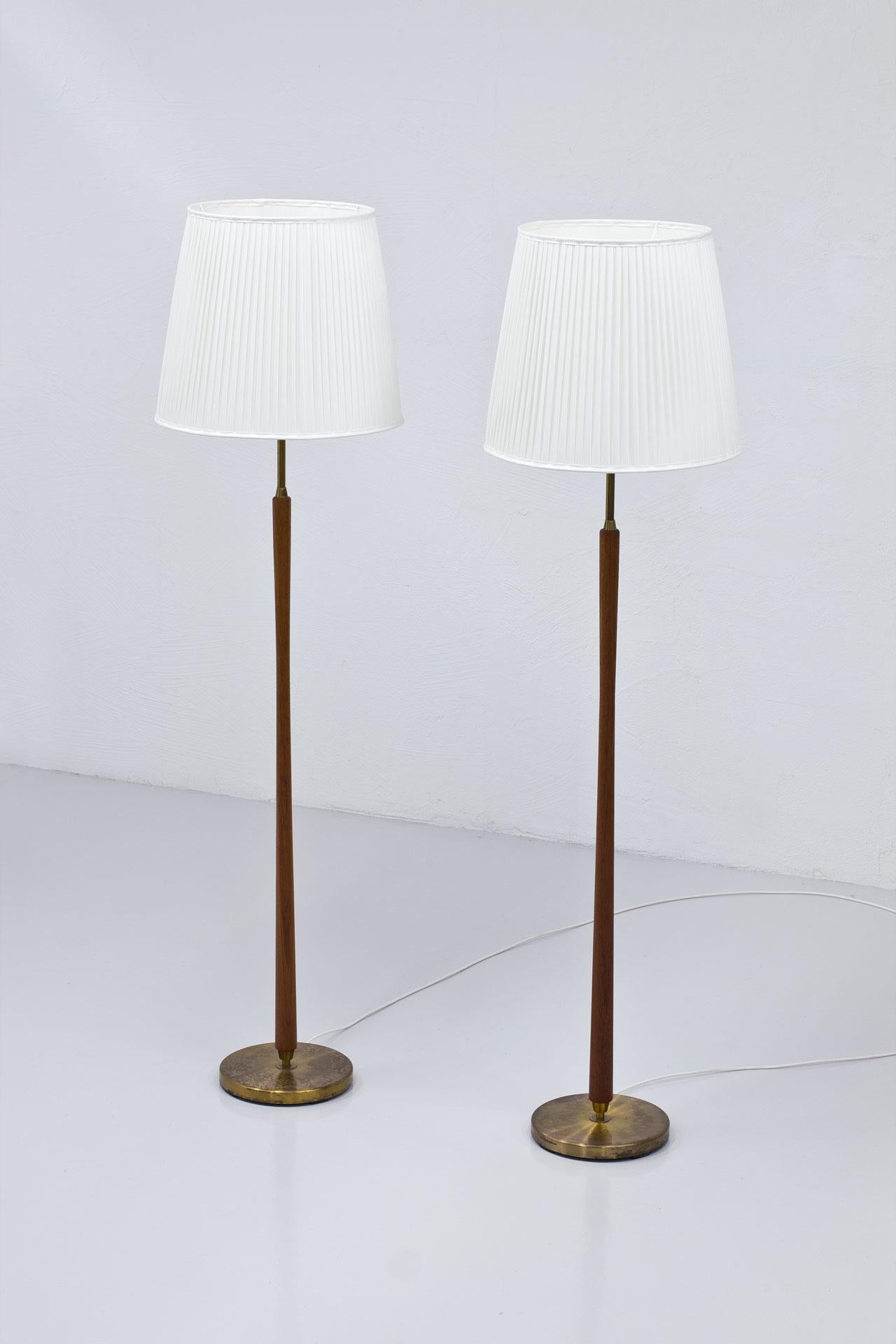 Swedish Pair of Scandinavian Modern Floor Lamps by ASEA, Sweden