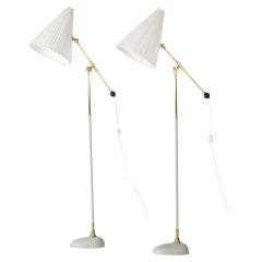 Paire de lampadaires The Moderns Modernity par Einar Bäckström, Suède, années 1950