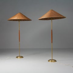 Paire de lampadaires modernes scandinaves, Venhola Oy, Finlande, années 1960