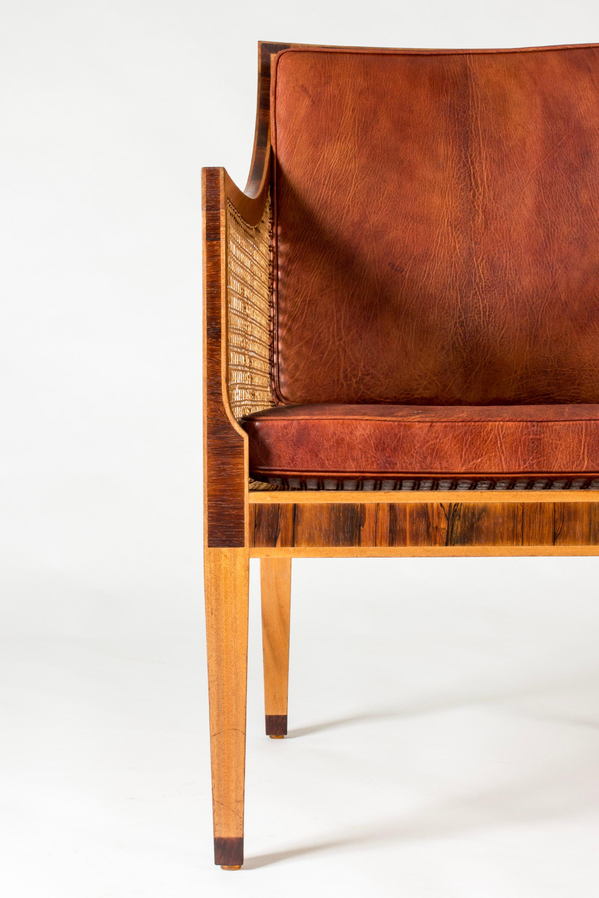 Pair of Scandinavian Modern Lounge Chairs by Kaare Klint, Denmark, 1950s In Good Condition For Sale In Stockholm, SE