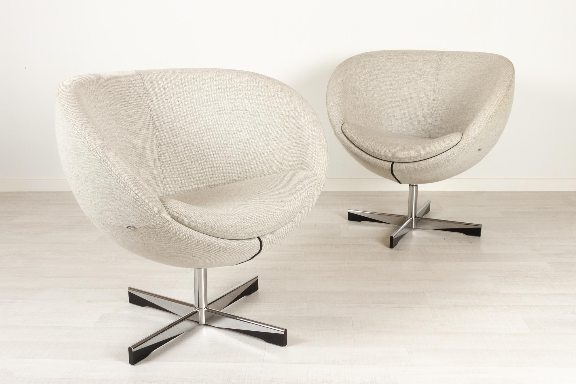 Norwegian Pair of Scandinavian Modern Lounge Chairs by Sven Ivar Dysthe, 21st Century