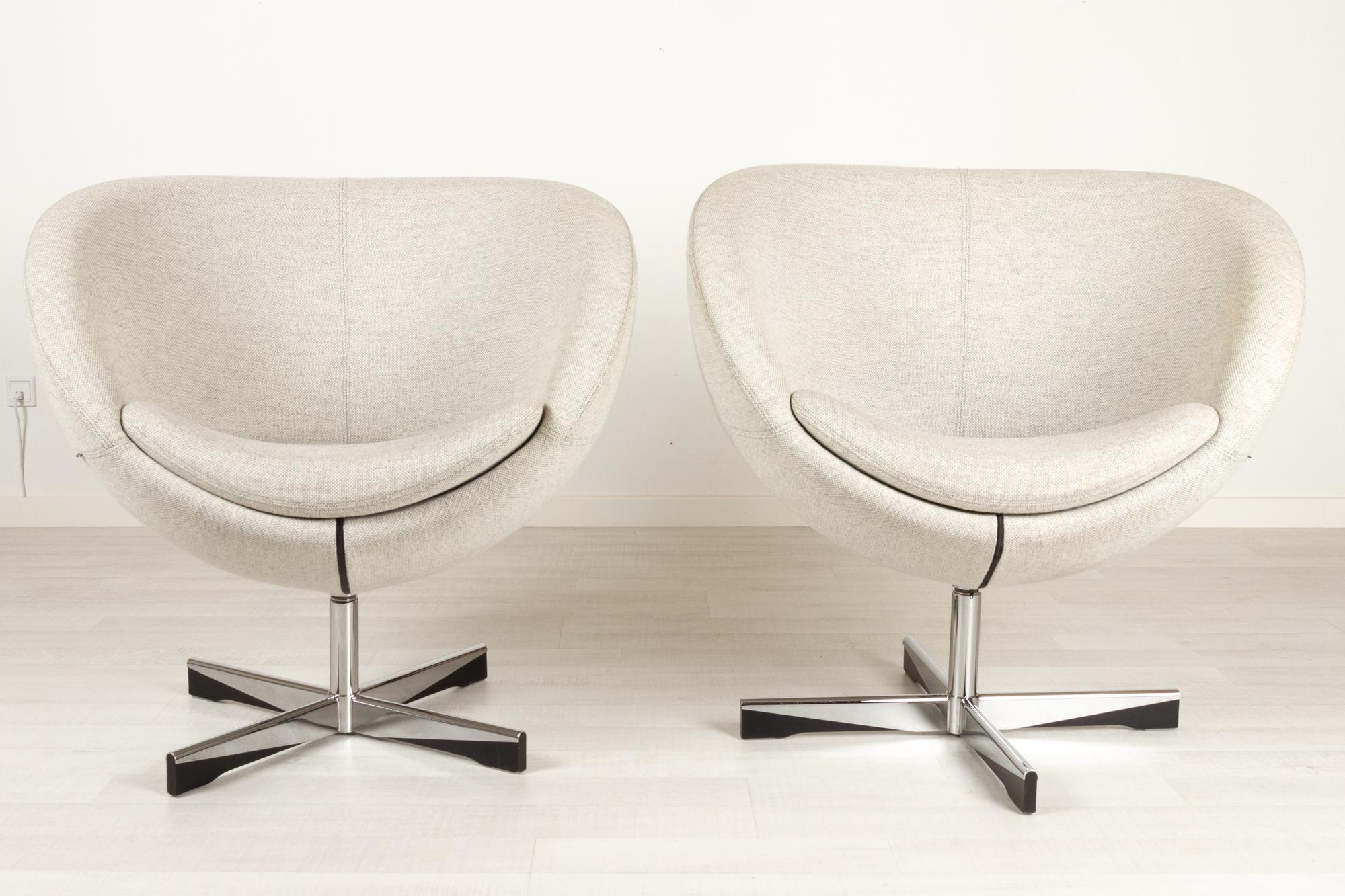 Contemporary Pair of Scandinavian Modern Lounge Chairs by Sven Ivar Dysthe, 21st Century