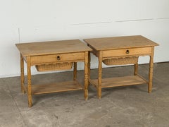 Pair of Scandinavian Modern Oak Side Tables by Henning Kjærnulf, 1960s