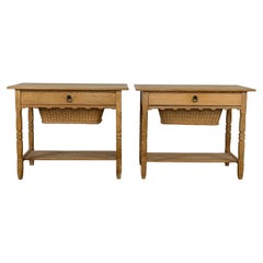 Pair of Scandinavian Modern Oak Side Tables by Henning Kjærnulf, 1960s