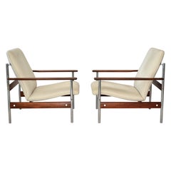 Pair of Scandinavian Modern Rosewood 1001 AF Armchairs by Sven Dysthe for Dokka