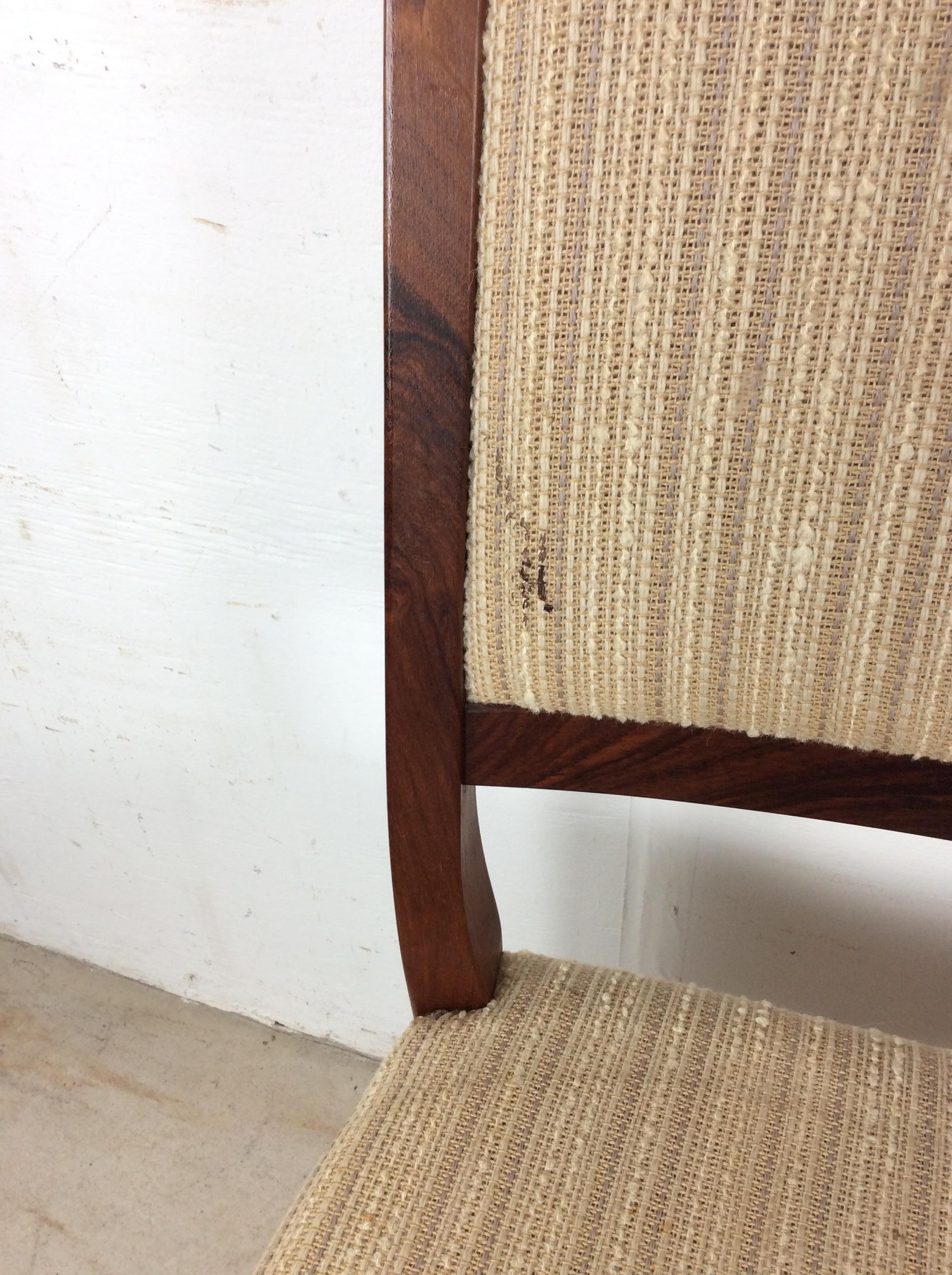 Paar skandinavische moderne Rosenholzstühle mit Vintage-Polsterung im Angebot 1