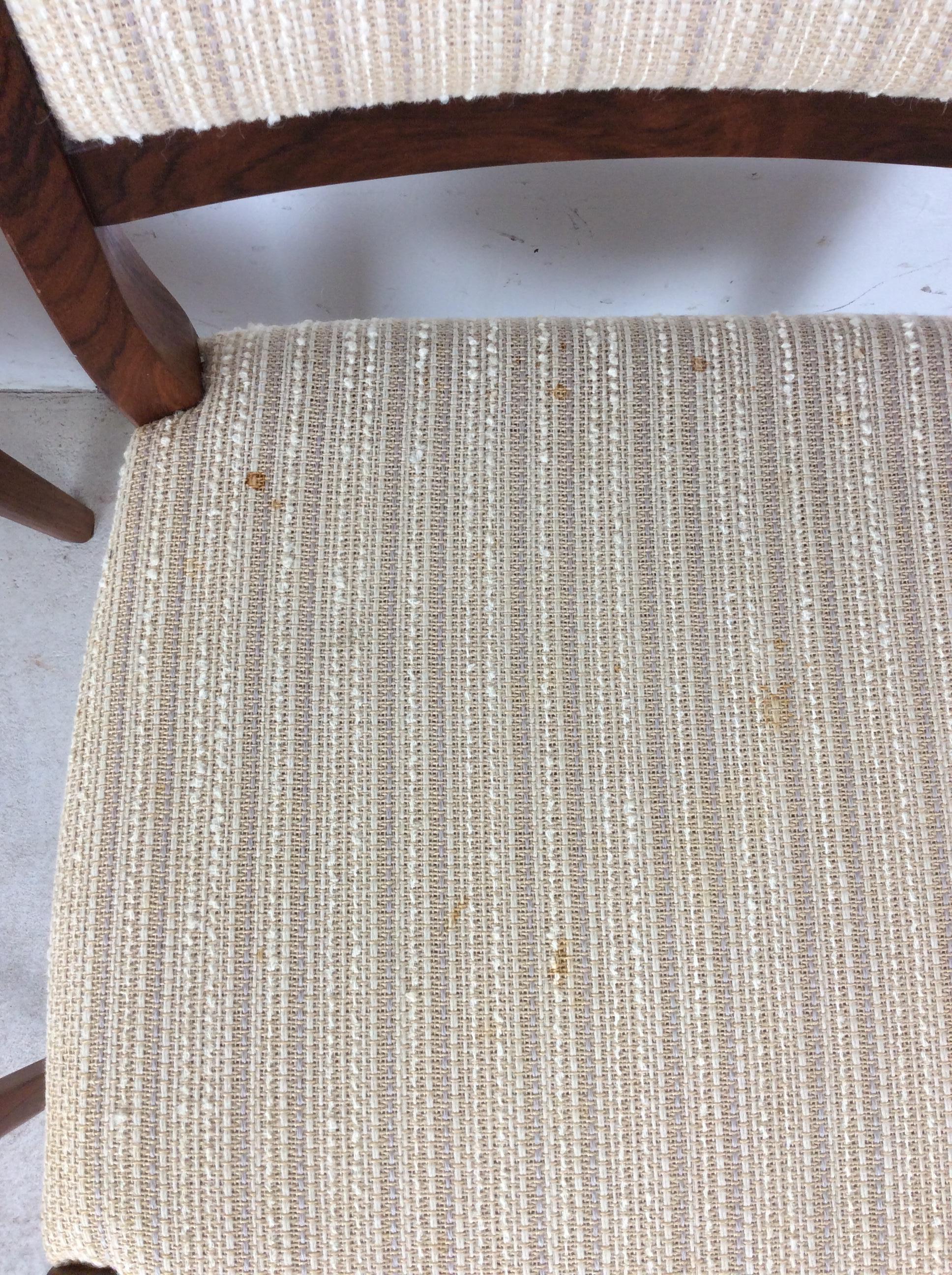 Paar skandinavische moderne Rosenholzstühle mit Vintage-Polsterung im Angebot 2