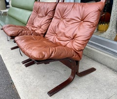 Paire de chaises longues scandinaves modernes Siesta d'Ingmar Relling pour Westnofa