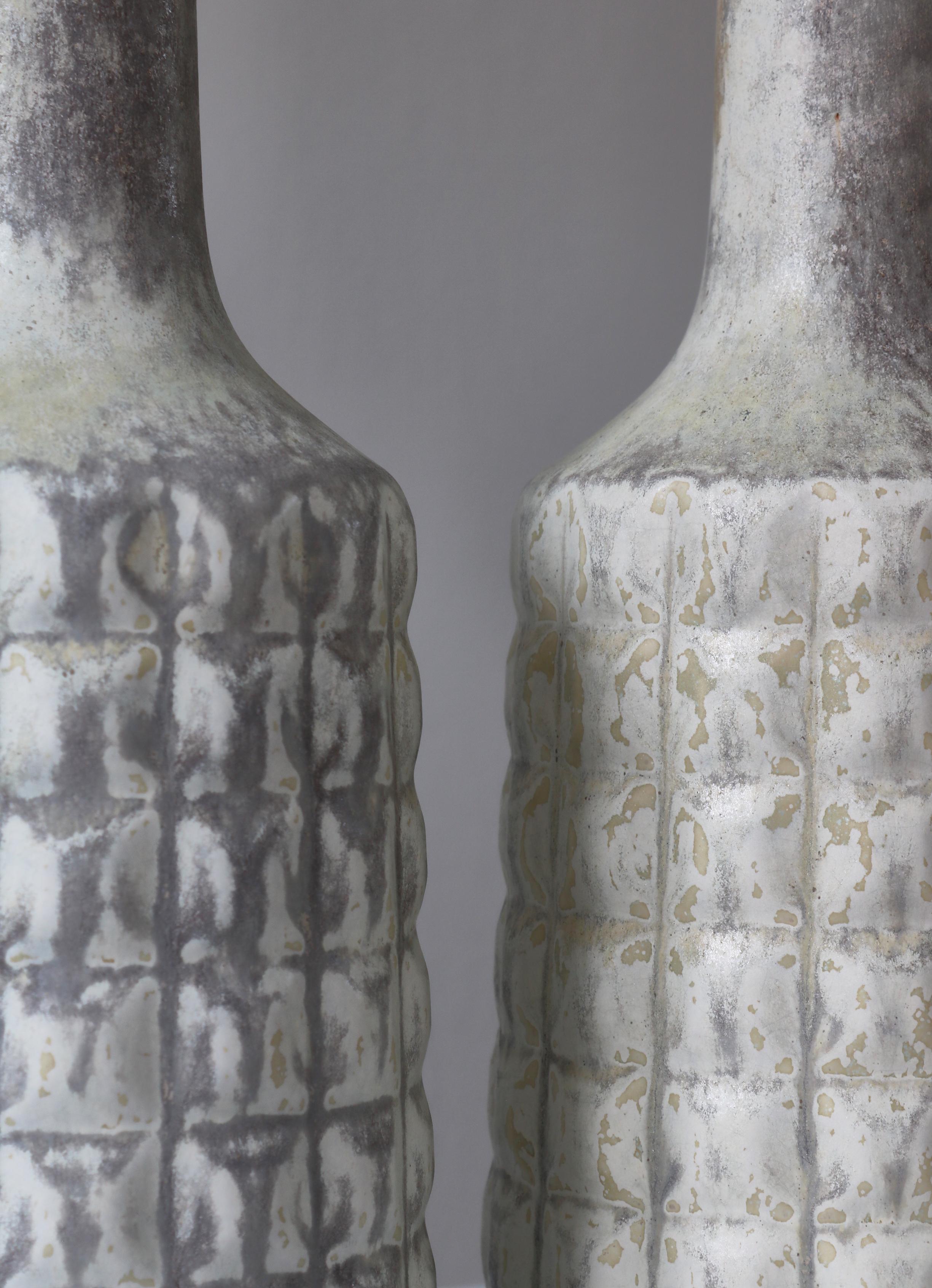 Danish Pair of Scandinavian Modern Stoneware Table Lamps Desiree Denmark, 1960s