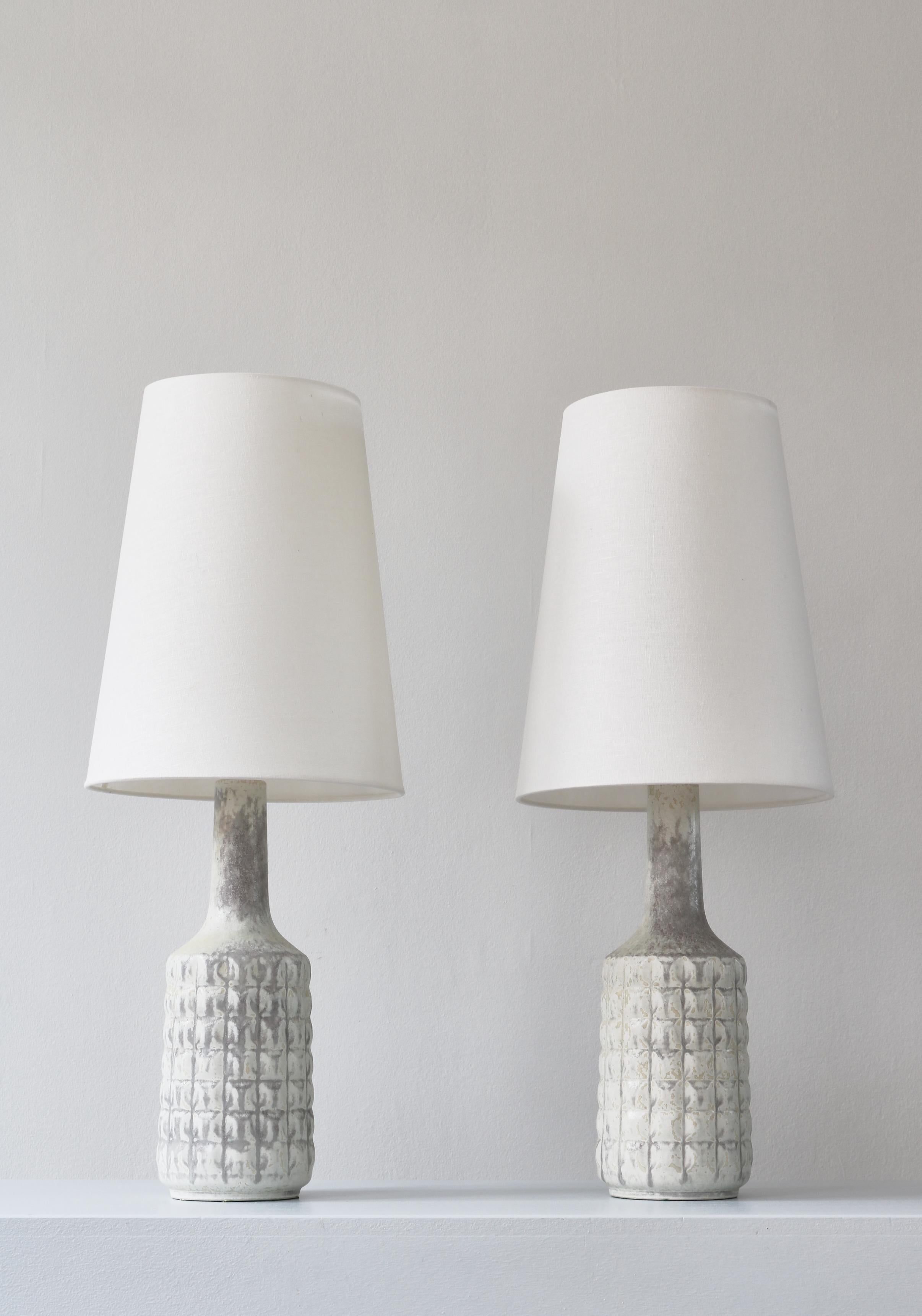 Pair of Scandinavian Modern Stoneware Table Lamps Desiree Denmark, 1960s In Good Condition In Odense, DK