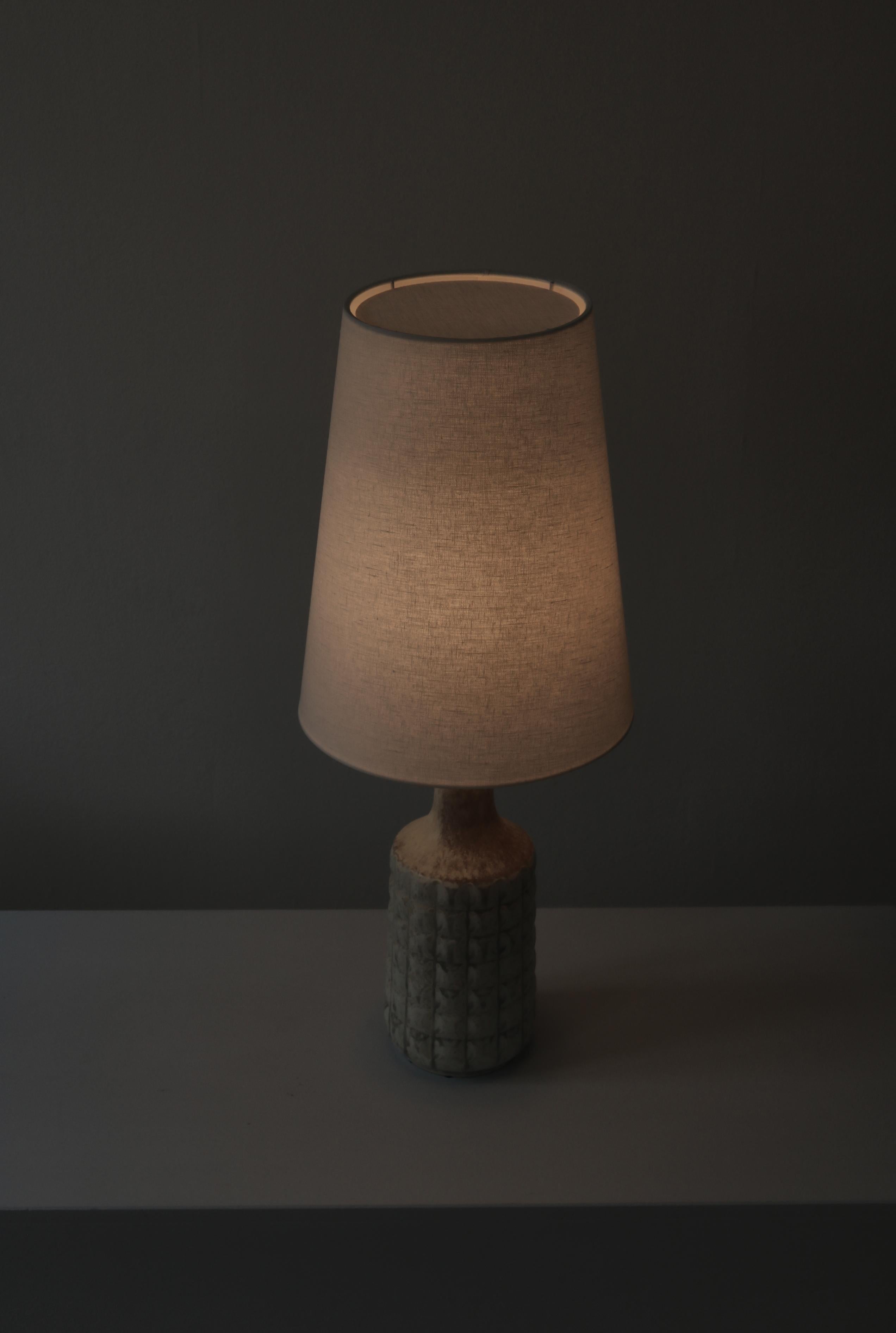 Pair of Scandinavian Modern Stoneware Table Lamps Desiree Denmark, 1960s 4
