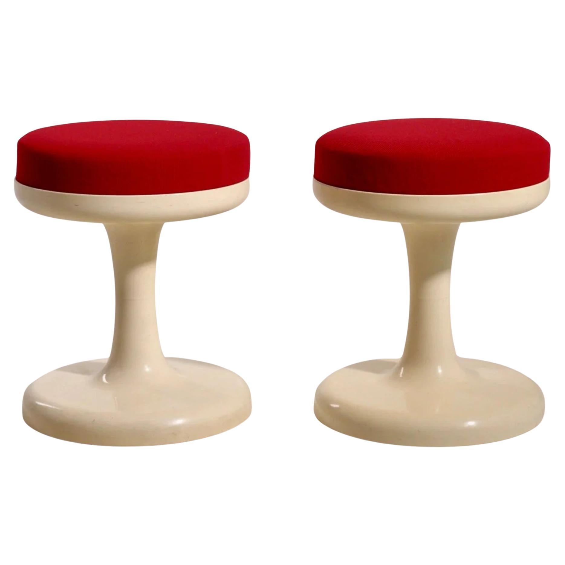 Pair of Scandinavian Modern Stools, 1960s For Sale