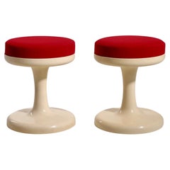 Vintage Pair of Scandinavian Modern Stools, 1960s