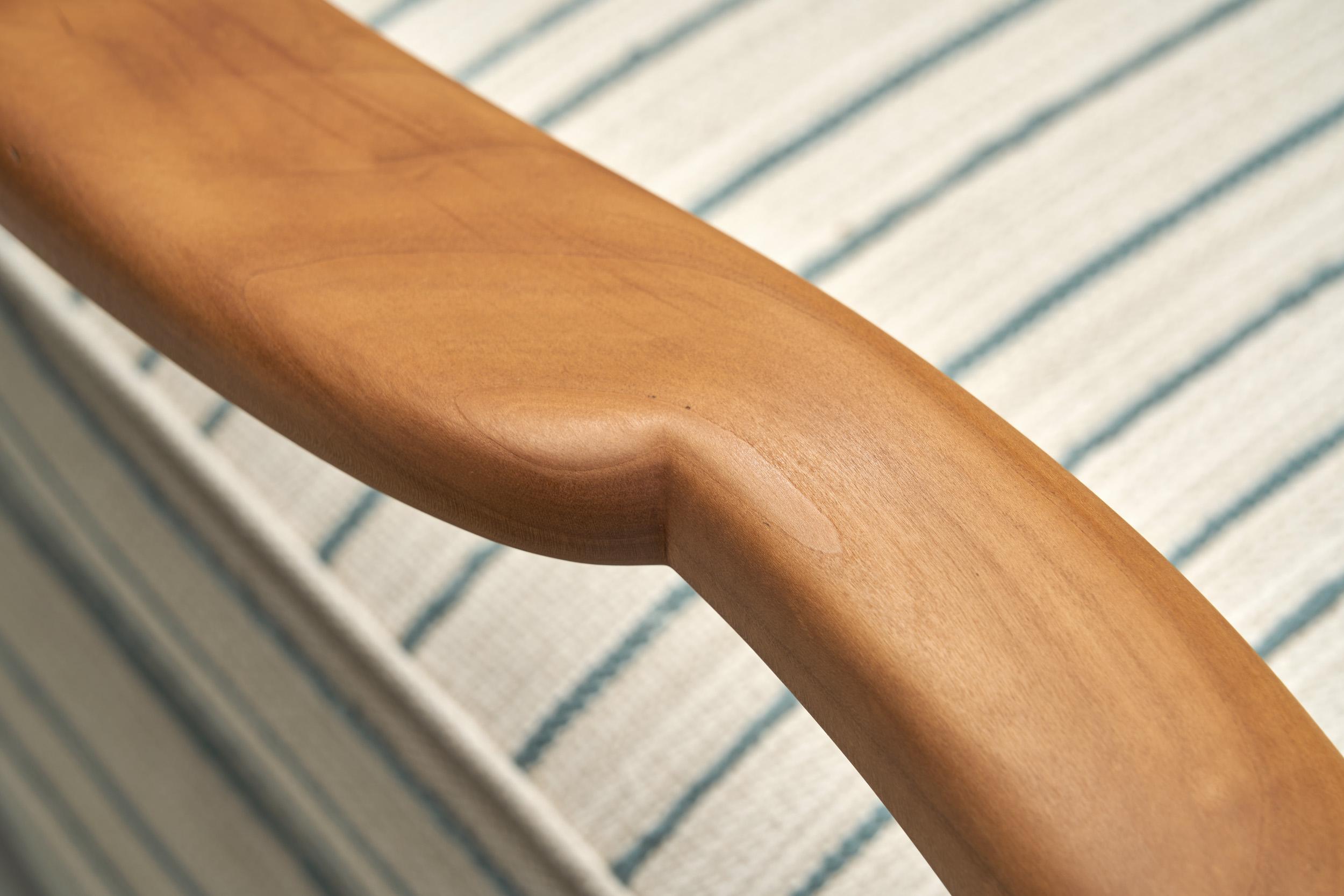 Paire de fauteuils rayés The Moderns, Suède, milieu du 20e siècle en vente 7