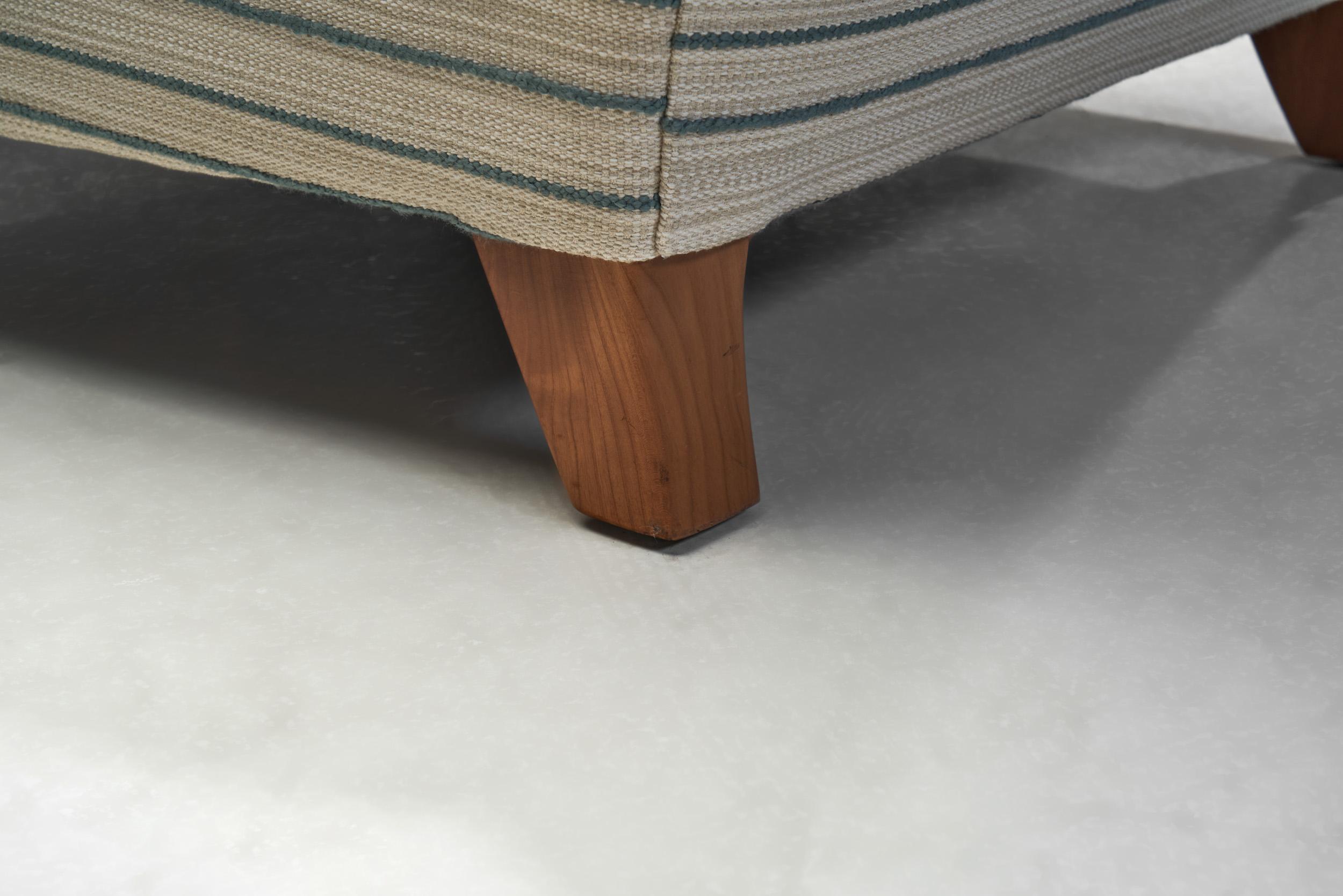 Paire de fauteuils rayés The Moderns, Suède, milieu du 20e siècle en vente 10