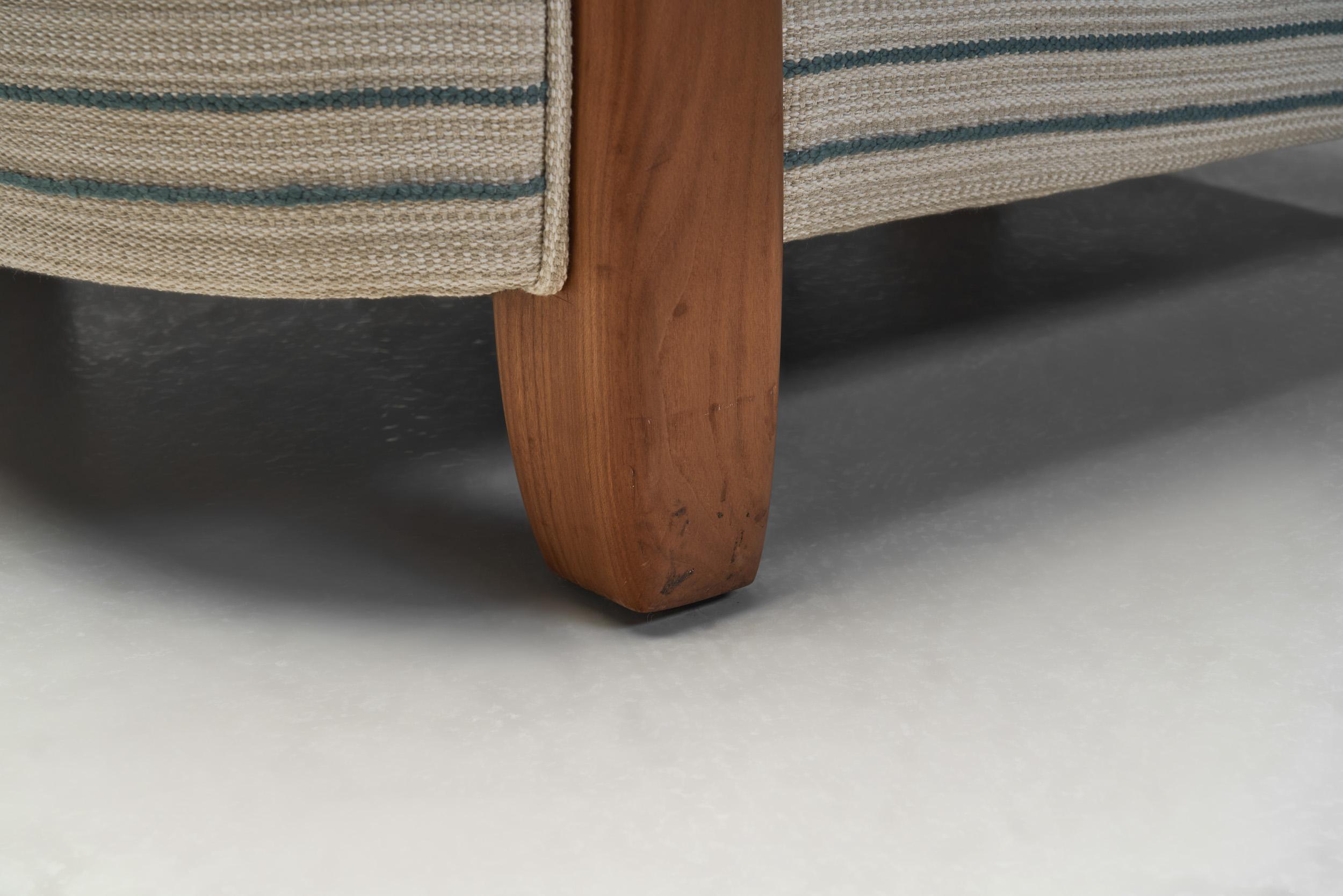Paire de fauteuils rayés The Moderns, Suède, milieu du 20e siècle en vente 12